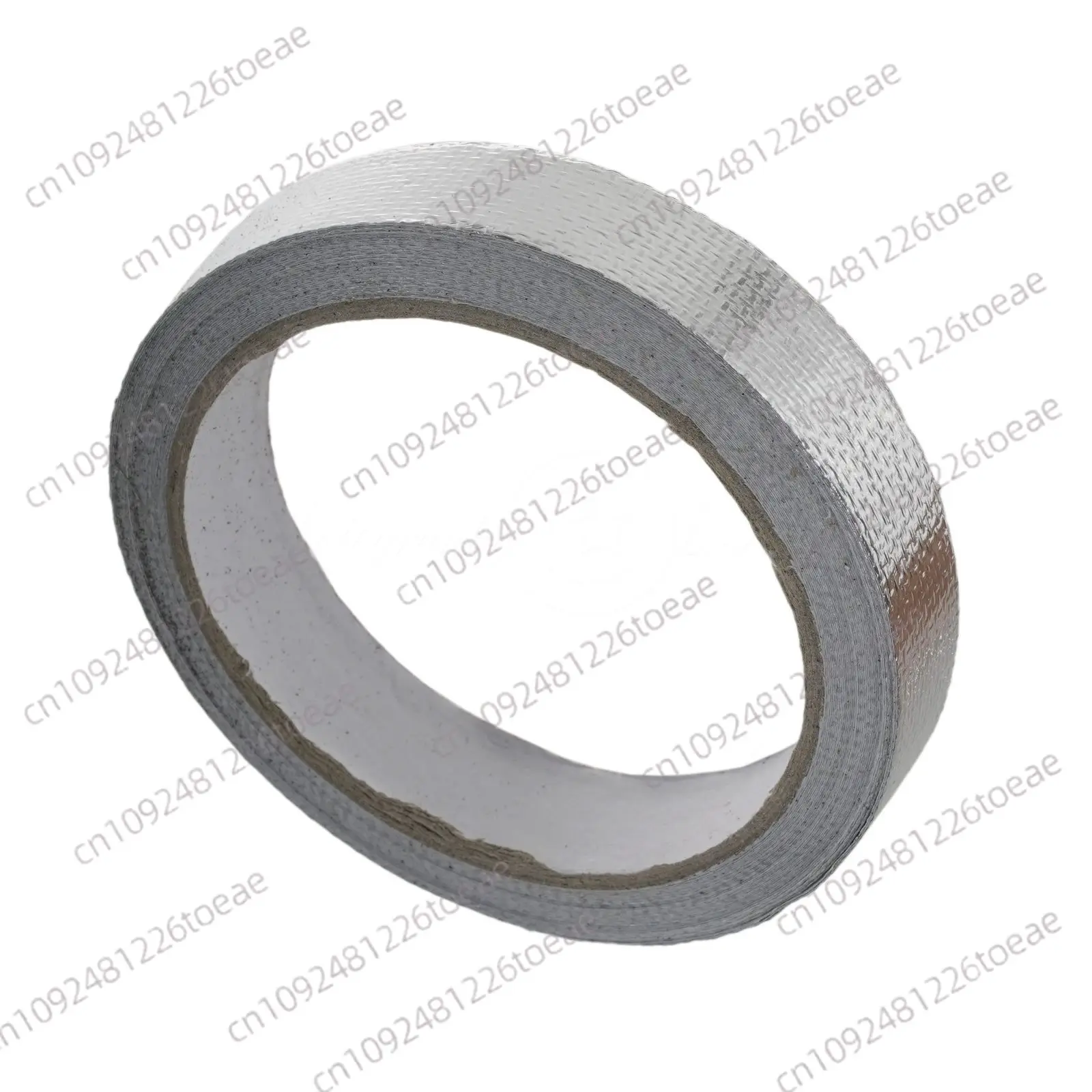 2x 2cm Fiberglass Cloth Aluminum Foil Tape High Temp Insulation Flame Retardant