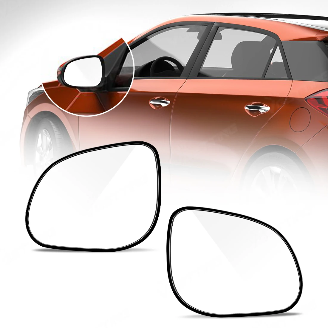 

For Hyundai I20 2008 2009 2010 2011-2013 Left&Right Side Heated Wing Mirror Glass Wide Angle Rearview Door Mirror Car Parts