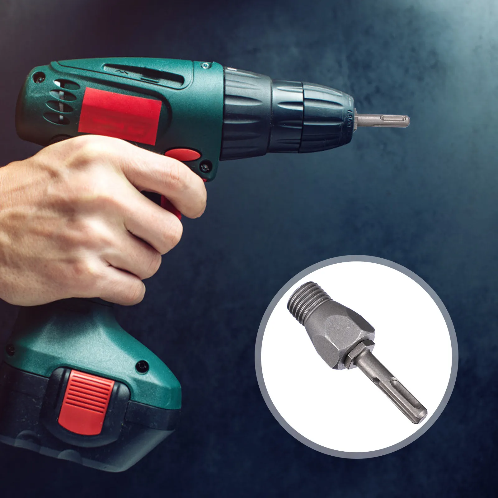 Electric Hammer Drill Adapter Professional Material Multifunction Chuck Easy Install Driver Brick Wall Hole