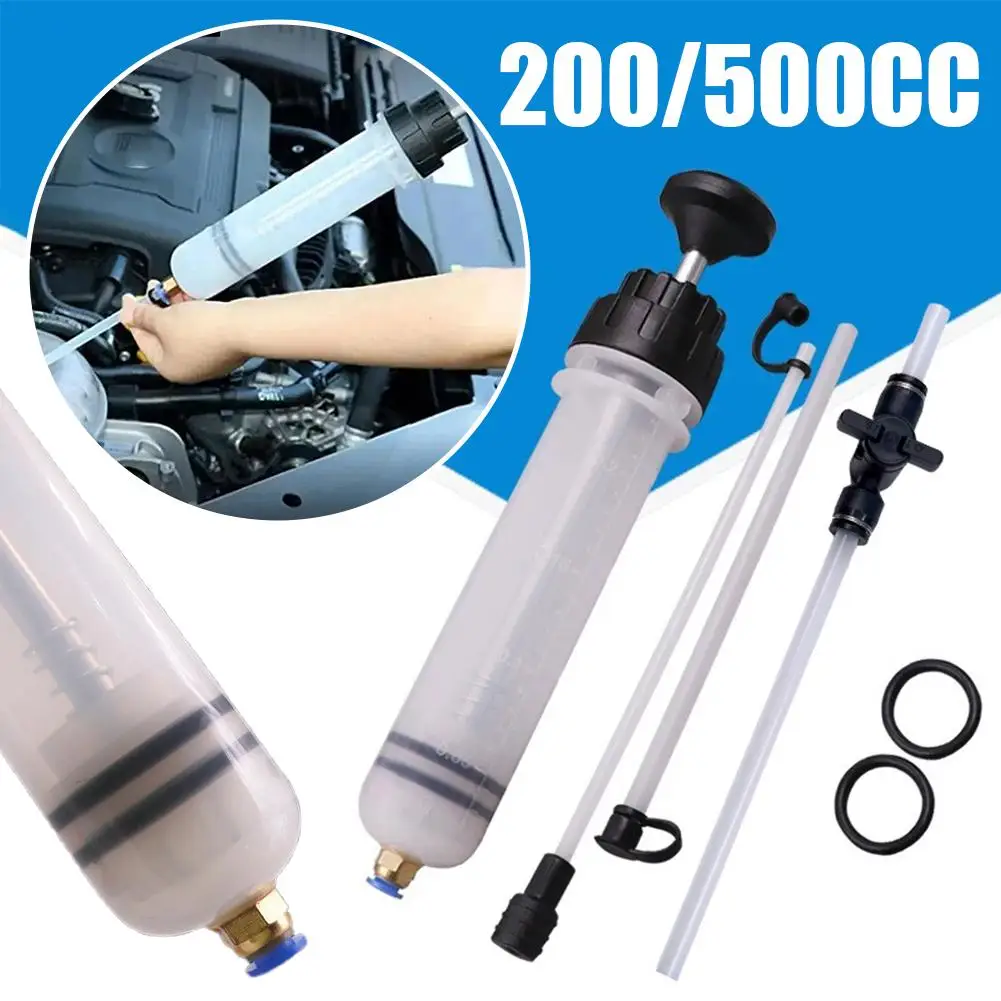 Pompe à liquide de purge de frein de changement d'huile de voiture 200cc 500cc, remplissage universel, extracteur de moto, seringue, bouteille de camion, véhicules Y7R0