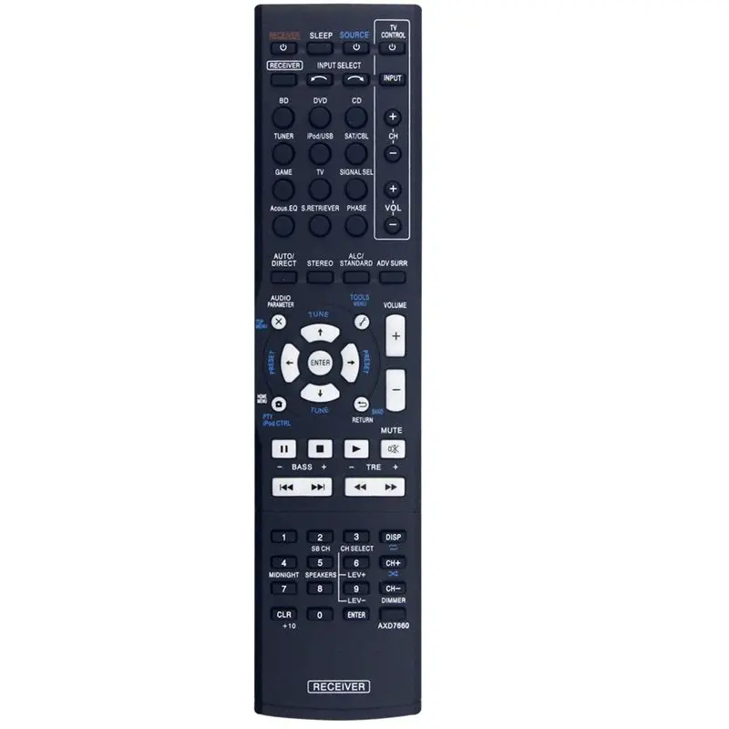 【Shop Now】AXD7660 Replacement Remote Control For Pioneer Models AXD7660, AXD7622, AXD7583, AXD7690, VSX-520, VSX-521, VSX-524 AV