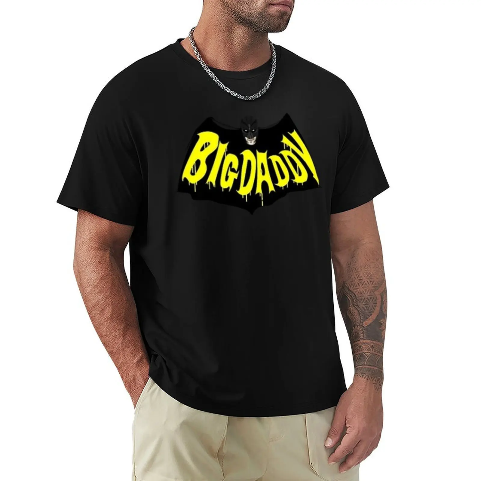 Big Daddy Comicbook Logo KICK-ASS T-Shirt Simple Casual Short Sleeve Cotton T-Shirt