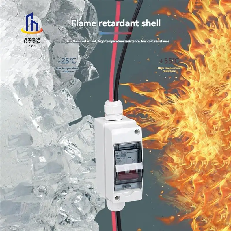 

A33Z-Solar Disconnect Switch Photovoltaic PV Combiner Box 400V DC Circuit Breaker IP65 Waterproof