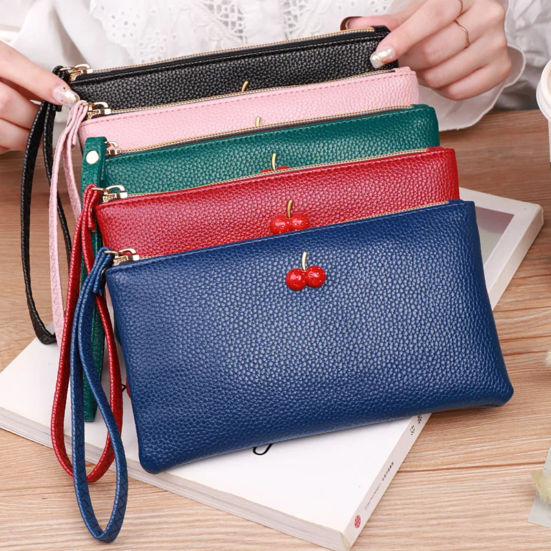 

Fashion Long Women's Wallet Female Purses Wristlet Coin Purse Card Holder Wallets Ladies Leather Clutch Money Bag Phone Pocket