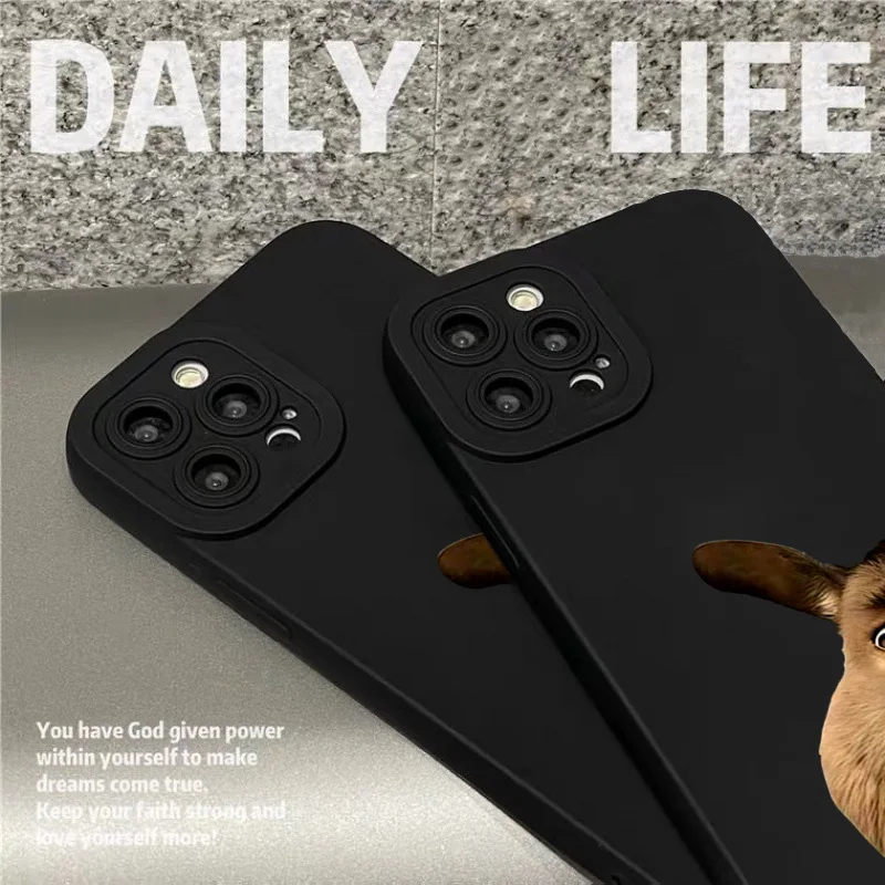 Capa de telefone com design de cavalo para iPhone 17 Pro Max 16 15 14 13 12 11 7 8 Plus XS X XR 16E 17 Air à prova de choque fosco capa de silicone macio