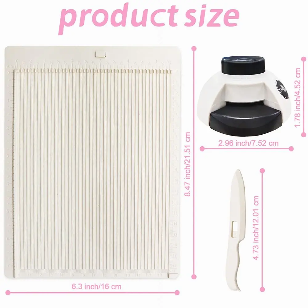 Embossed Lines Paper Trimmer Scoring Board DIY ABS Multi-Purpose Scrapbooking Card Making Tool Embossed Tools Folding Scorer