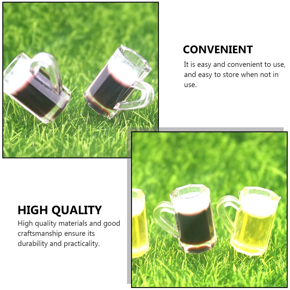 

10Pcs Realistic Beer Cup Mini House Decorations Perfect for DIY Micro Landscaping and Small House Accessories Mini Decoration