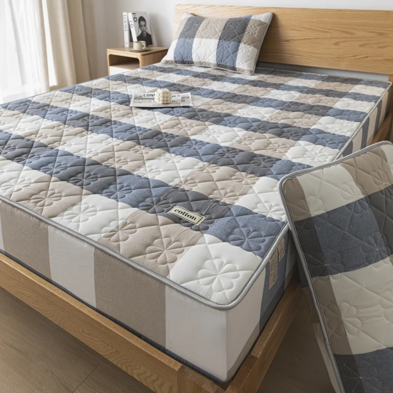 A-Class Pre-Washed Cotton Mattress Protector Cover - Ultra Soft, Antibacterial, Hypoallergenic for a Serene Sleep Experience