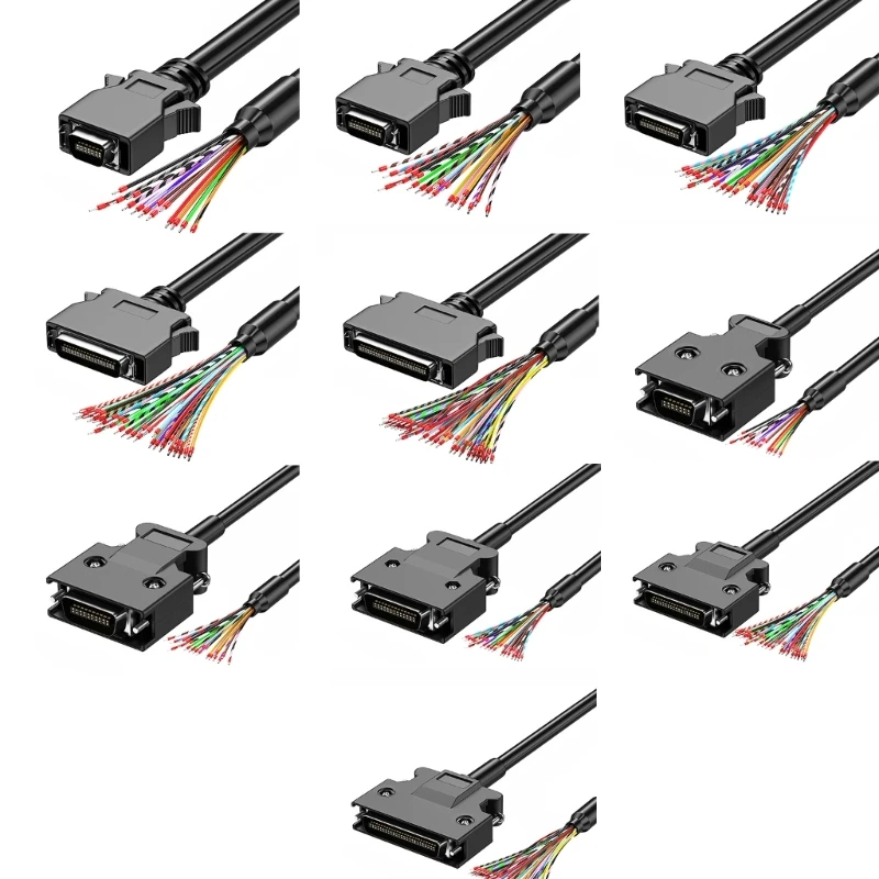 SCSI Connection Wire with Terminal CN14P CN20P CN26P CN36P CN50P with Push-up/Screw Fixation Various Interfaces 6 Length