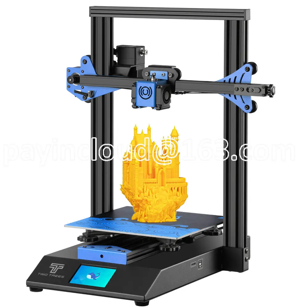 TWOTREES Prusa i3 3d printer machine Double gear extruder metal 3d printer impresora 3d