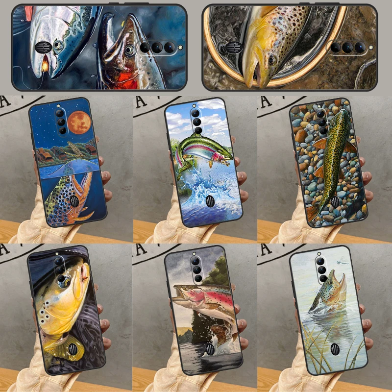

Brown Trout Fly Fishing Case For Nubia Red Magic 6S 7S Pro 6 7 8 9 10 Pro 5G 6R RedMagic 8S 9S 8 9 10 Pro Plus Coque