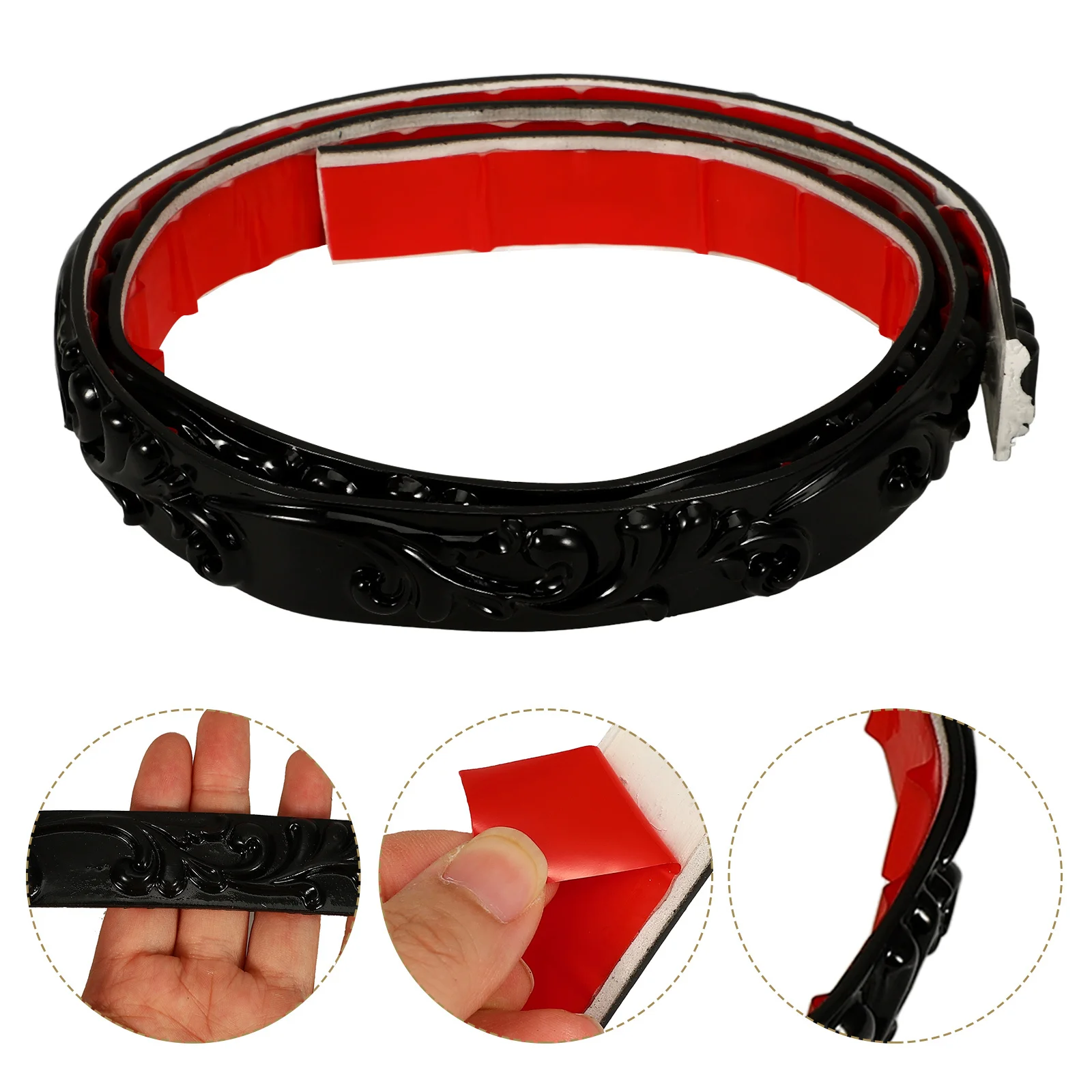 

1 Roll Self-Adhesive Flexible Trim Caulk Strip Wall Corner Trim Mirror Border Molding Peel and Stick Wall Edge Cabinet Edge