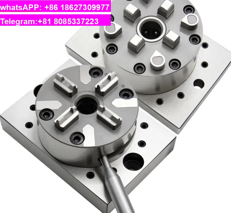 3R System Quick Change Fixture Set, with Manual Clamp and Pneumatic Chuck Vise, for Precision Positioning and Milling Machine