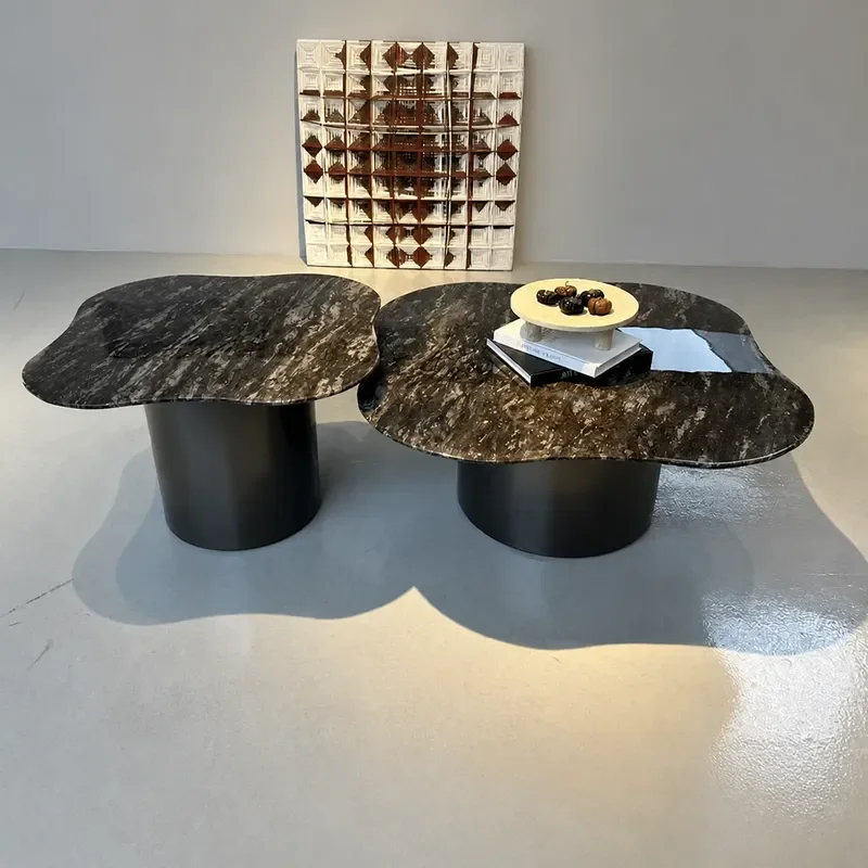Natural Stone Coffee Table Luxury Living Room Home Balcony Small Apartment Movable High End 2026 New Collection