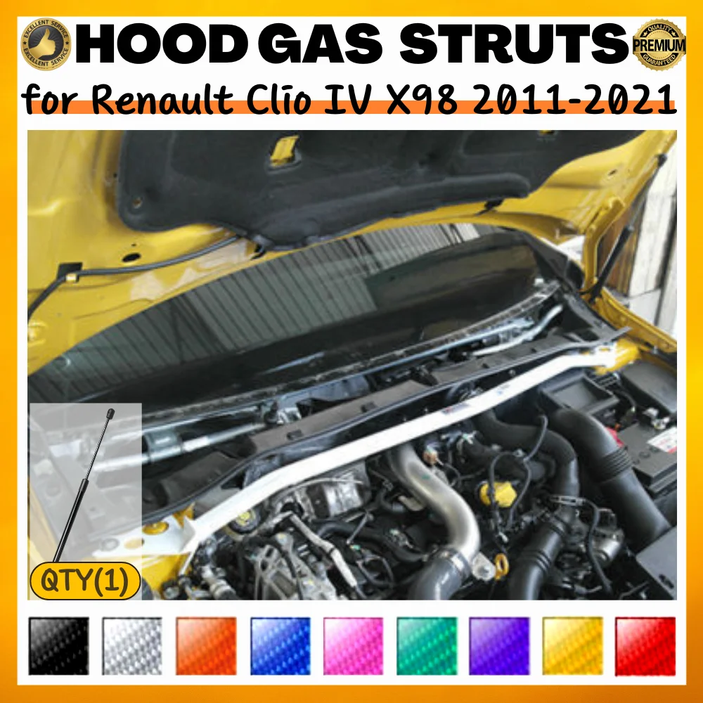 

Кол-во (2) подъемный кронштейн капота Автомобильная стойка пружина амортизатора для Renault Clio IV хэтчбек 2012-2019 подъемник поддерживает стержни