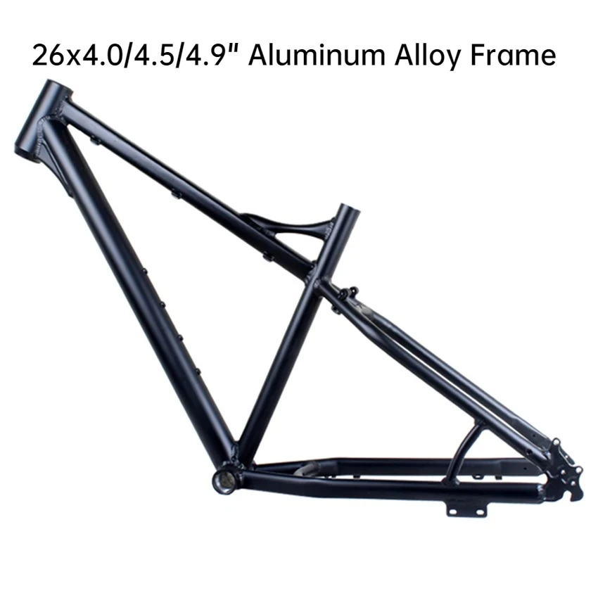 26 Inch Fat Bike Frame, Aluminum Alloy Bicycle Frame for 26x4.0/4.5/4.9 Fat Tire Beach Sand Snow FAT Bike Frame Electric Bike