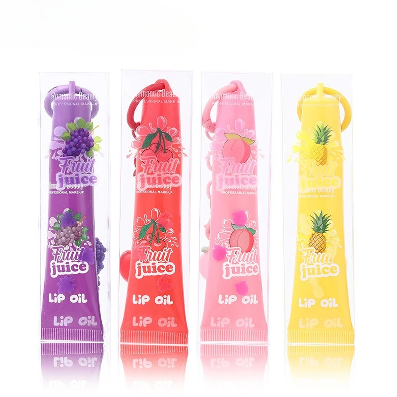 Olio per labbra alla frutta Trattamento idratante lucido Riparazione lenitiva per labbra secche Idratante Nutriente Lucente Trucco per la cura delle labbra non appiccicoso