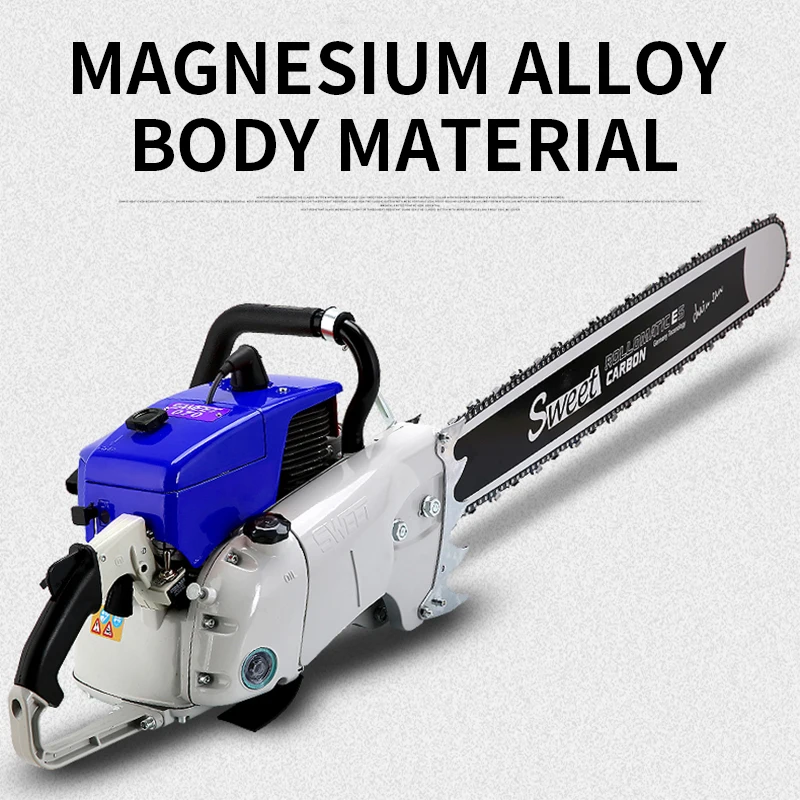 

4.8KW Aluminum Alloy Material Large Chain Saw Two-stroke Logging Large Multifunctional Chain Saw