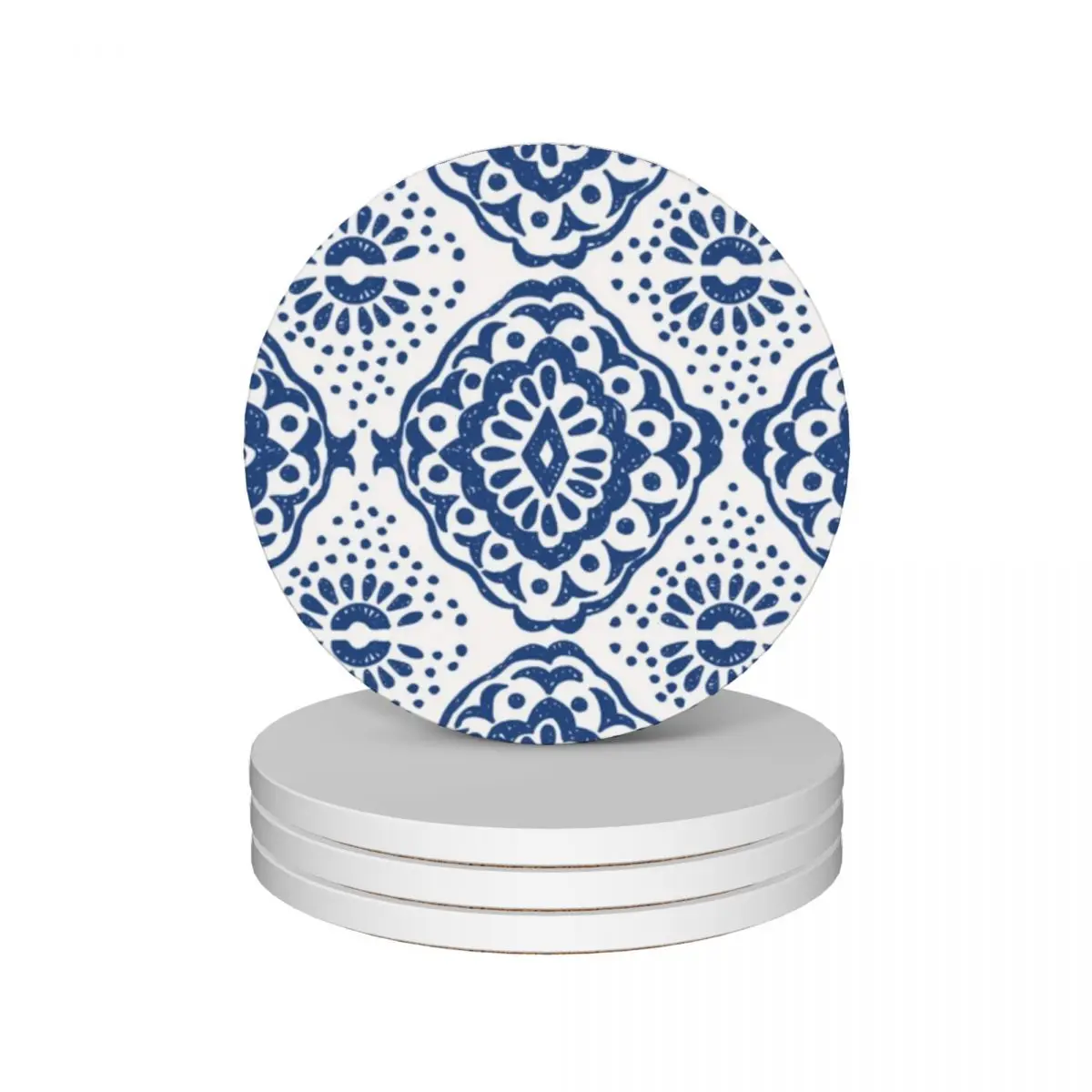 

Blue and White Portuguese Tile Ceramic Coasters (Set of 4) cute cup for cups set Coasters