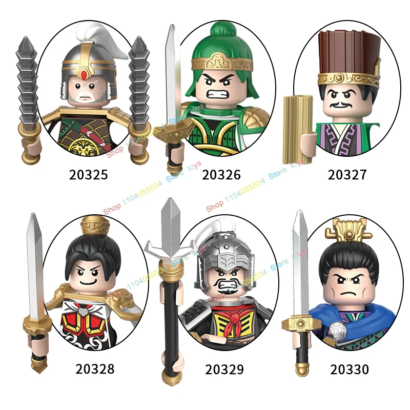 New Hero Barbarian King Three Kingdoms Mediaeval Times Mini Dolls Figures Building Blocks Bricks Toy For Children Gift