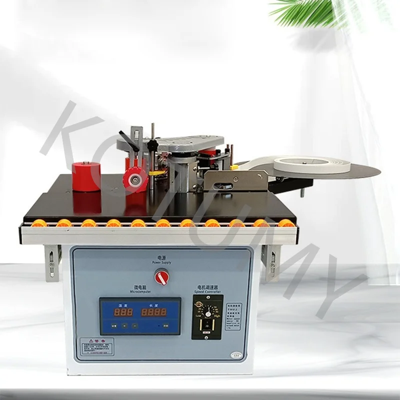 Portable 220V Double Side Gluing Woodworking Banding Machine Edge Bander for Wood Based Panels Machinery