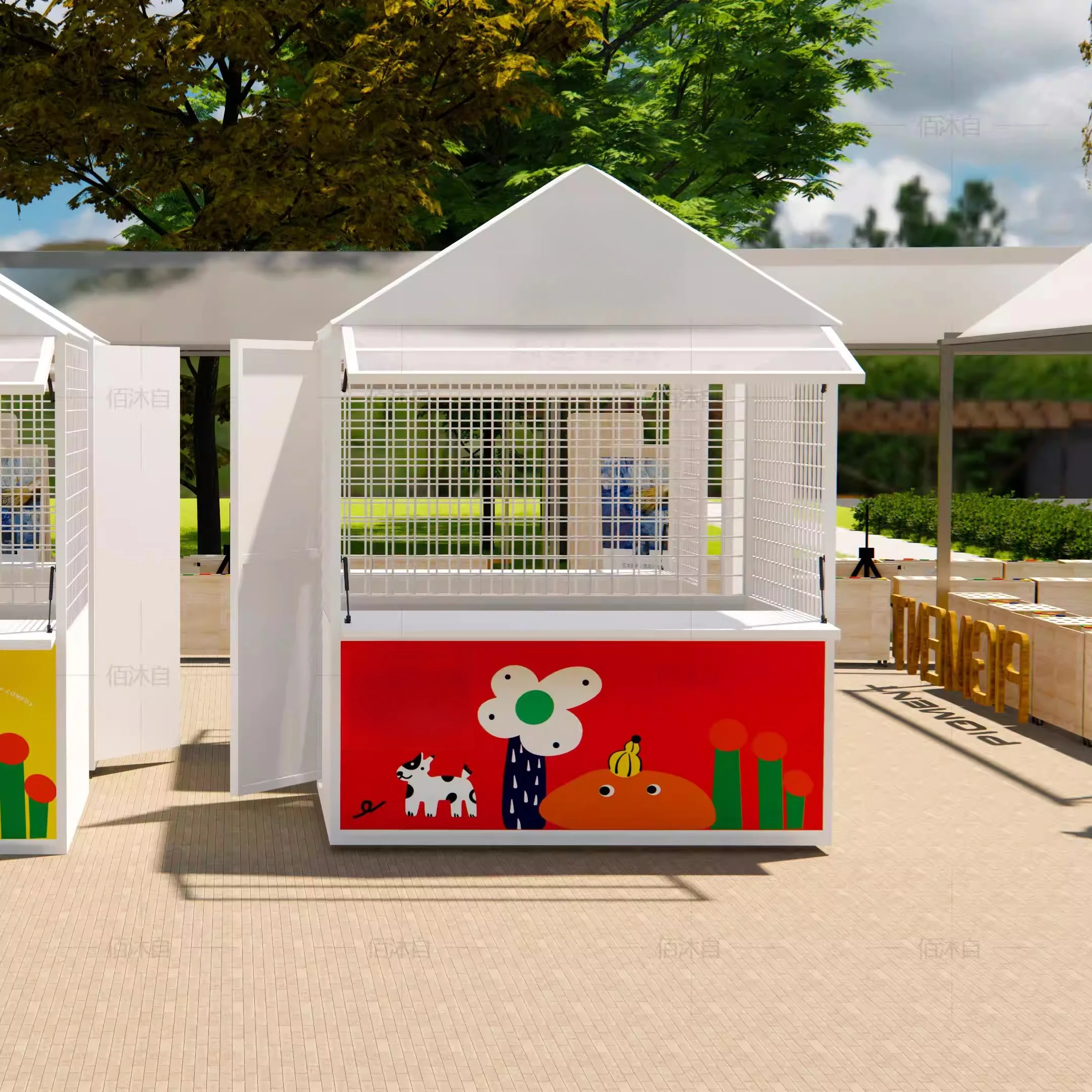 

Internet celebrity commercial street market stall food festival night market stall shelves amusement park scenic exhibition stal