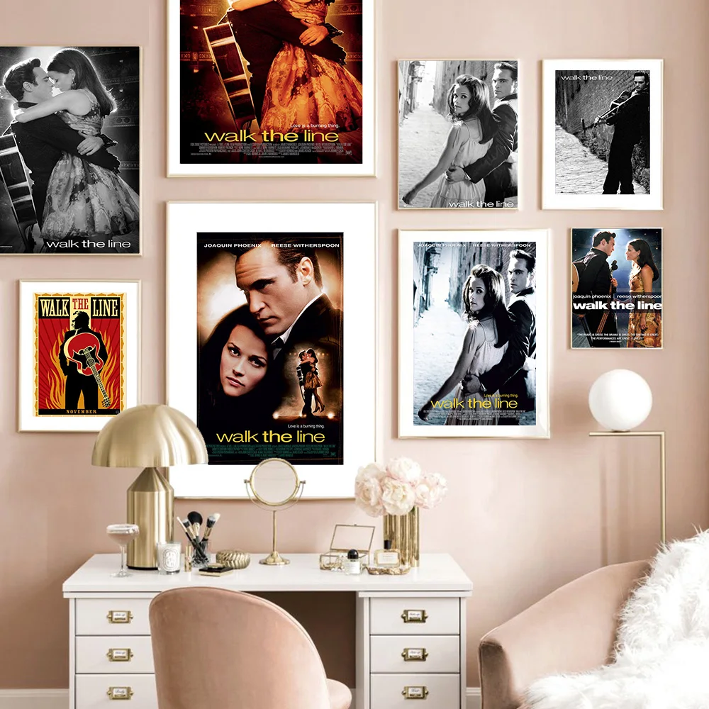 Walk The Line Romantic Drama Film Art Print Poster Wall Picture Modern Movie Canvas Painting Home Decor