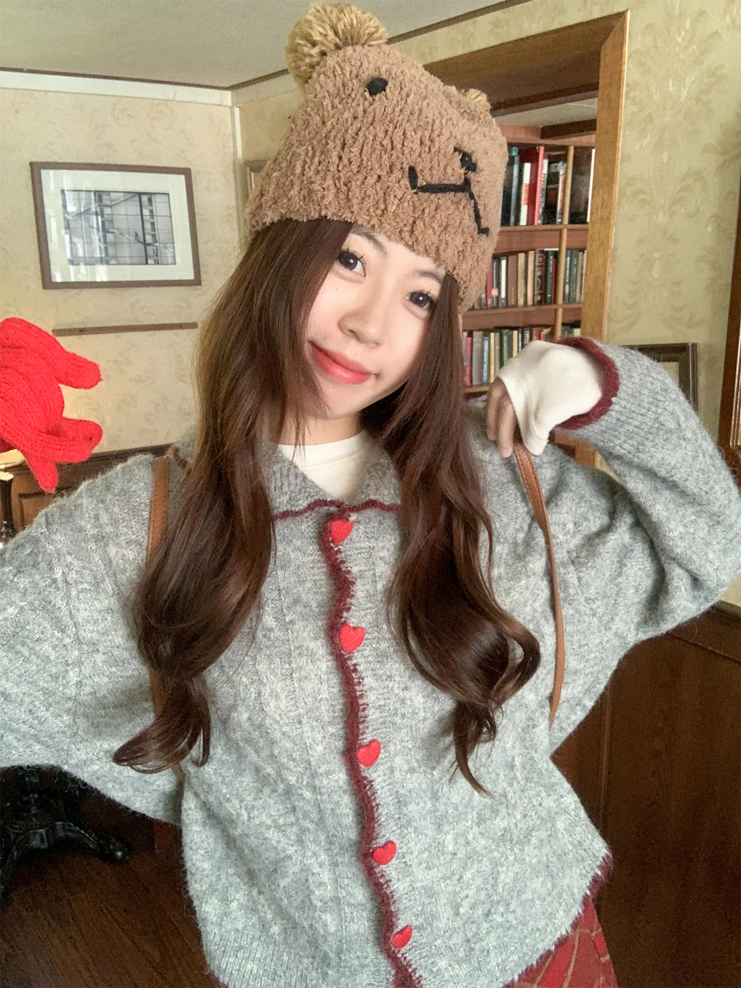 

Zeng Xiao Salted Ранняя осень, вязаный свитер с воротником, пальто, женский свободный ленивый открытый кардиган, топ, корейский Sle для поездок на работу...