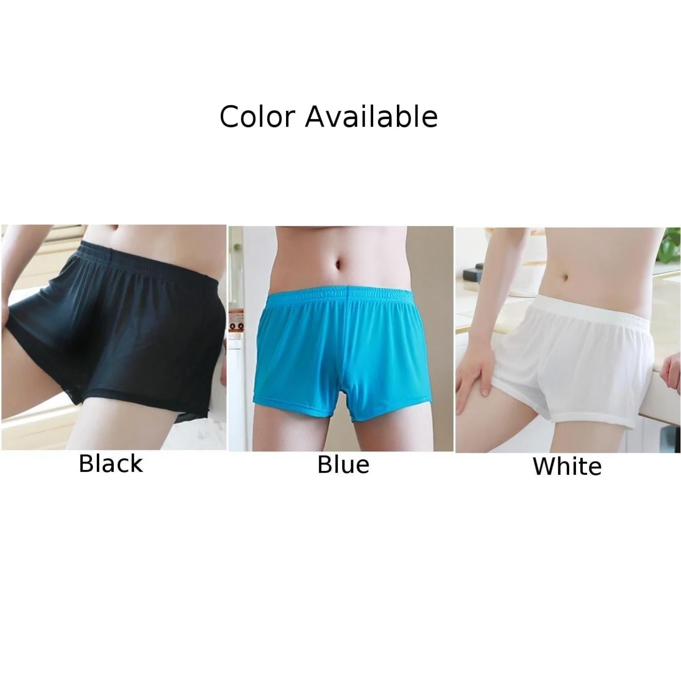 Men See Through Underwear Sexy Mesh Brief Sport Shorts Bottom Pants Transparent Underpants Home Nightwear Lingerie M -2XL