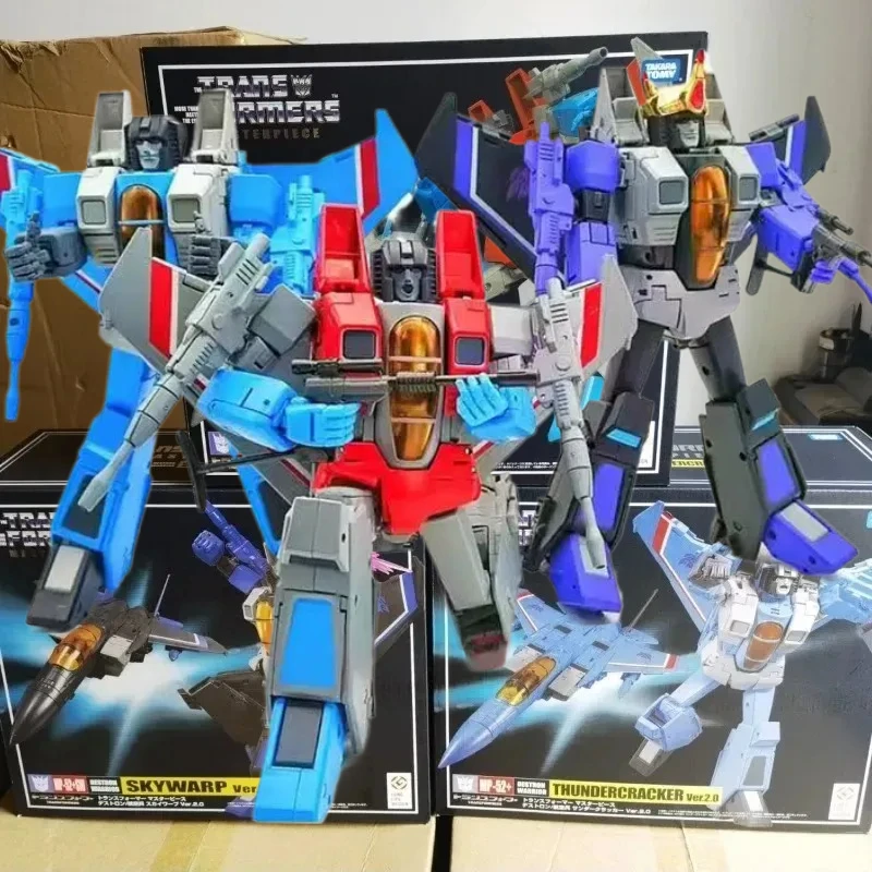 In Stock Transformation Starscream Ver.2.0 KO MP-52 SW Skywarp MP-52+ Thundercracker MP-52 Action Figure Model Toys Gifts
