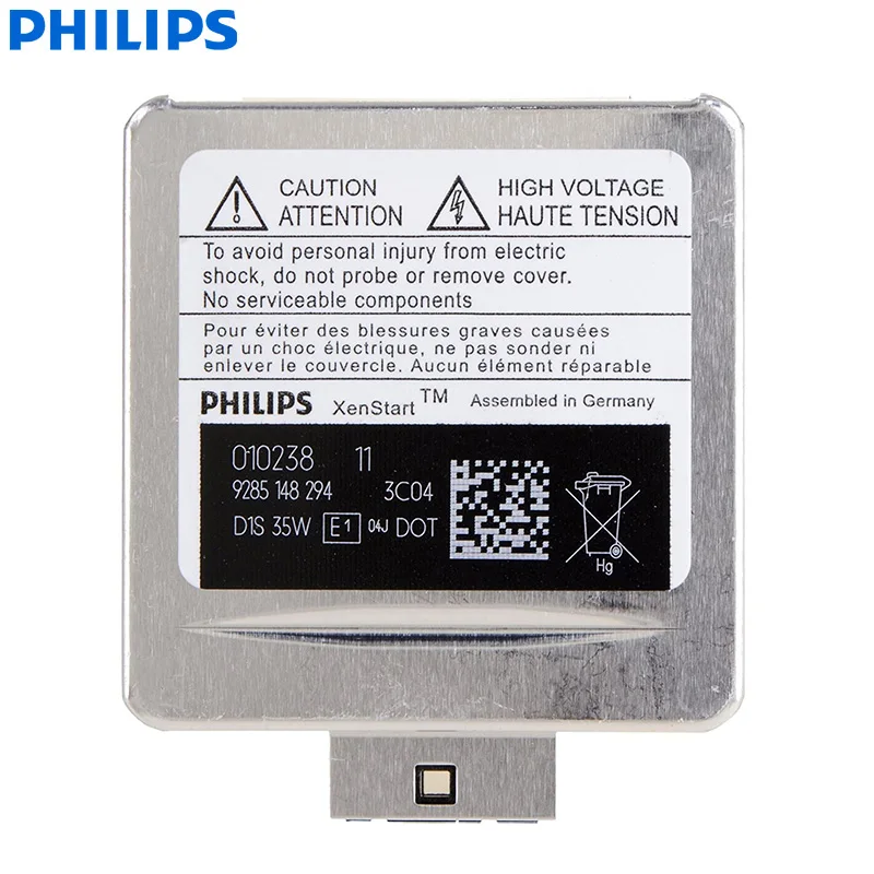 Philips HID D1S 35W Xenon Standard 4200K Auto Original Headlight Car Original White Bulbs Replacement Upgrade D1 ECE 85415C1, 1X