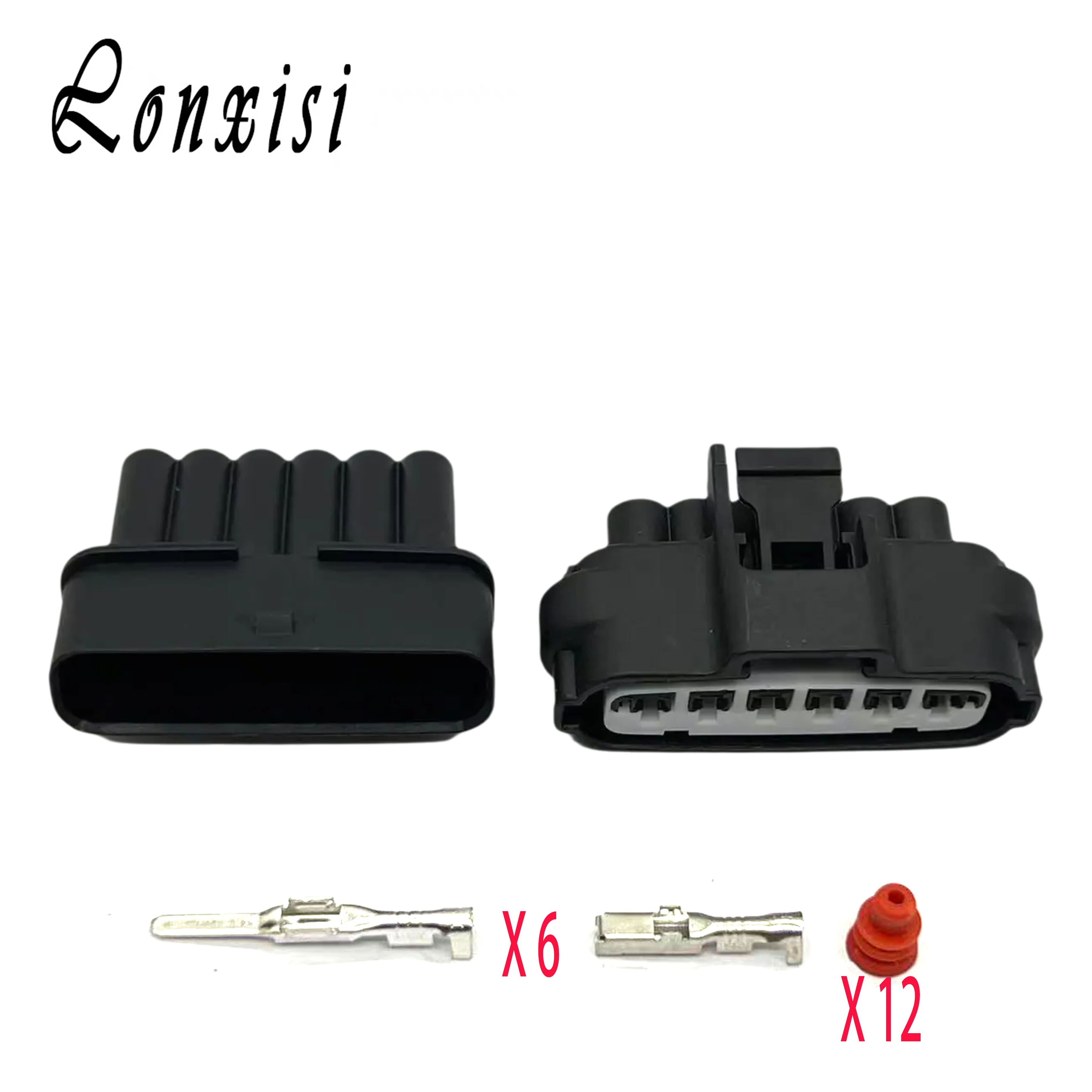 

1/5/10/20 Sets 6 Pin Auto Waterproof Electronic Throttle Valve Connector 7283-1968 For Toyota Mazda Hilux Accelerator Pedal