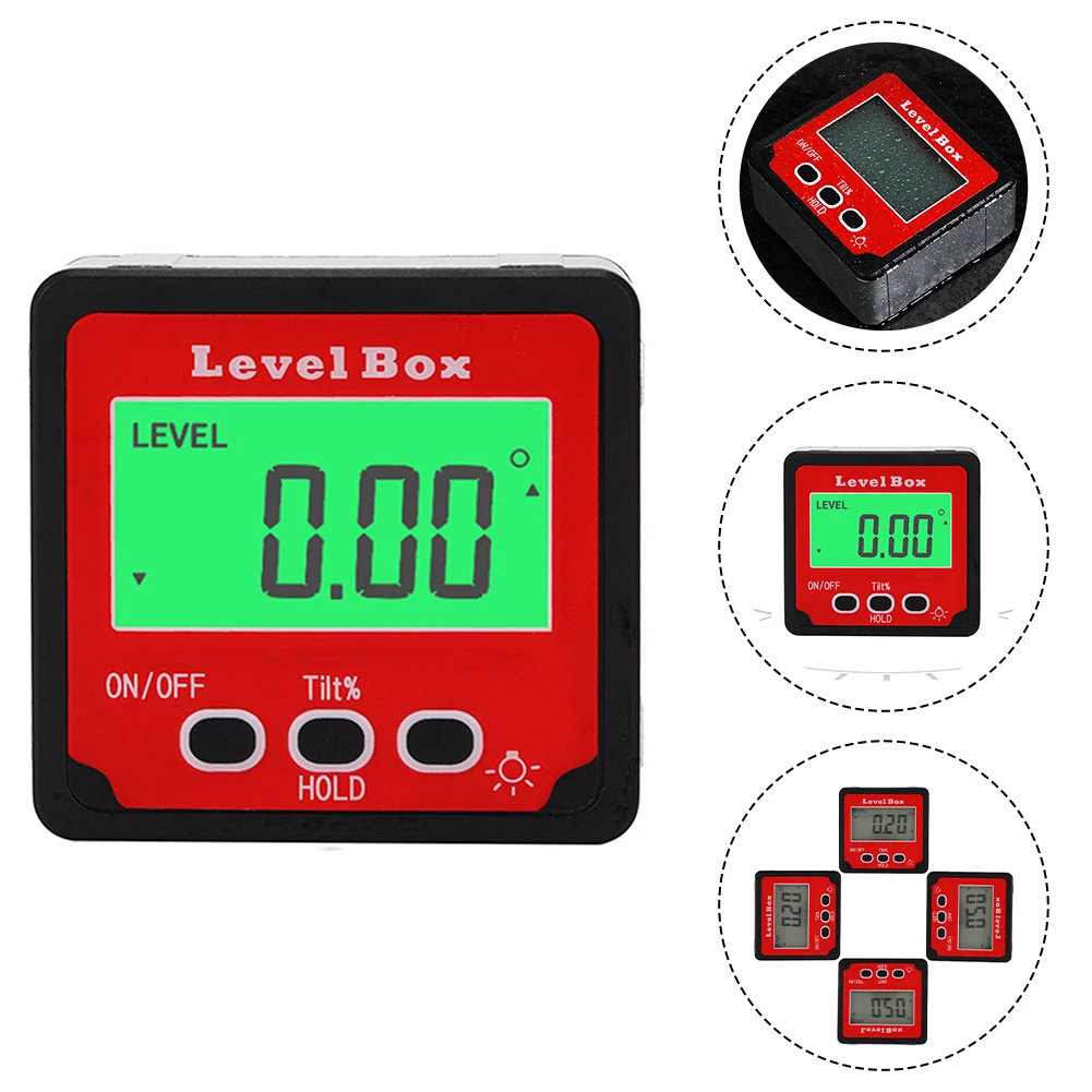 Accurate Digital Level Angle Gauge Meter with Magnetic Functionality for Various Applications Including Woodwork and Auto Repair