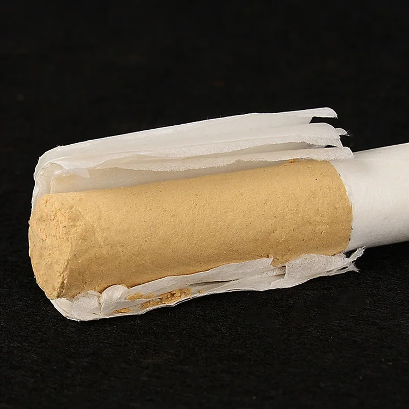 SHARE HO 60:1 Long Gold Moxa Rolls Chinese Moxibustion Acupuncture Heating Therapy 10 years Old Pure Artemisia Roller 10pcs view 2
