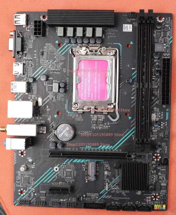 For Mingxuan MAXSUN H610M 666 WIFI6 Main Board, Support 12/13 Generation LGA1700, DDR4 Memory, Onboard WIFI6 and Bluetooth