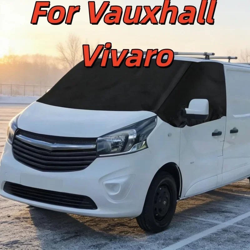 For Vauxhall Vivaro Windscreen Cover Out Blind Wrap Frost Black Out Blind FOR Renault Trafic Nissan Primastar 2001 - 2014 Black