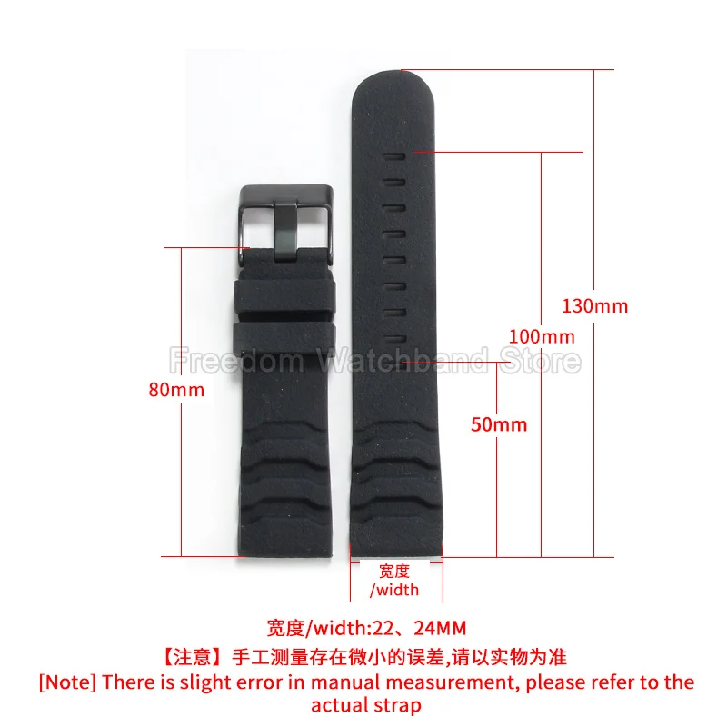 Diving Running Hiking Daily Commute Lightweight Smooth Wear Watchband Accessories for Luminox 3749 3741 Panerai PAM441 111 Strap