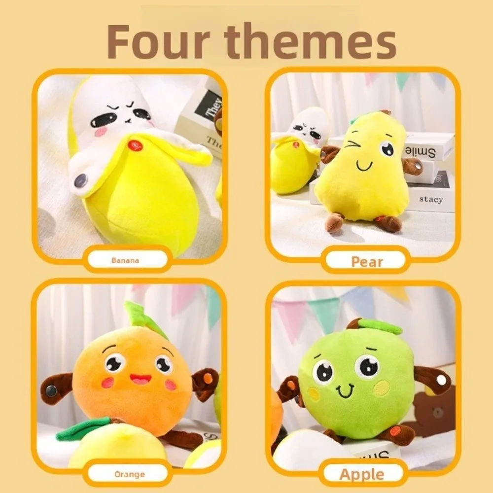 Nuovo giocattolo musicale interattivo Sensing Beat Toy Fruit Musical Dooll Fruit Sensing Beat Piano Pera Arancione Giocattolo elettrico