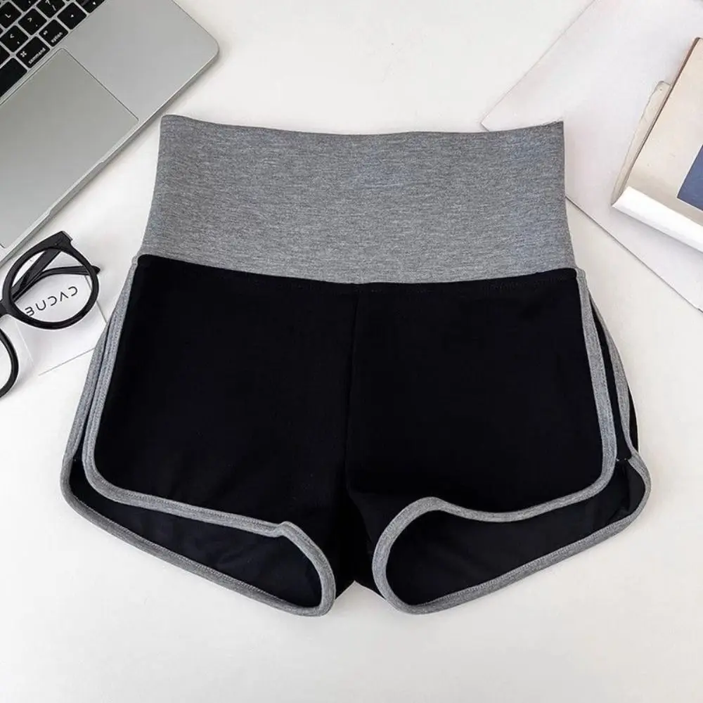 Simple Sweet Casual Sport Shorts High Waist Color Blocking Skinny Short Pants Sweatpants Trousers Slim Mini Hot Pants Women