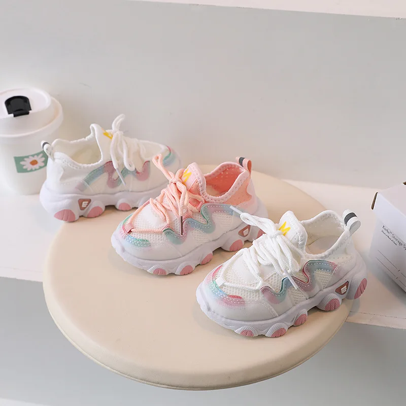 

Girl sports shoe 2025 autumn new soft sole children's shoes ultra light breathable child sneaker kids shoes versatile girl shoes