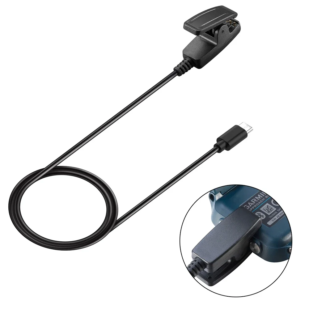 USB-C Charger for Garmin Lily 2/ Approach S20/ Forerunner 235/35/64/230/630/645/645 Music/735XT/Vivomove Trend HR Charging Cable