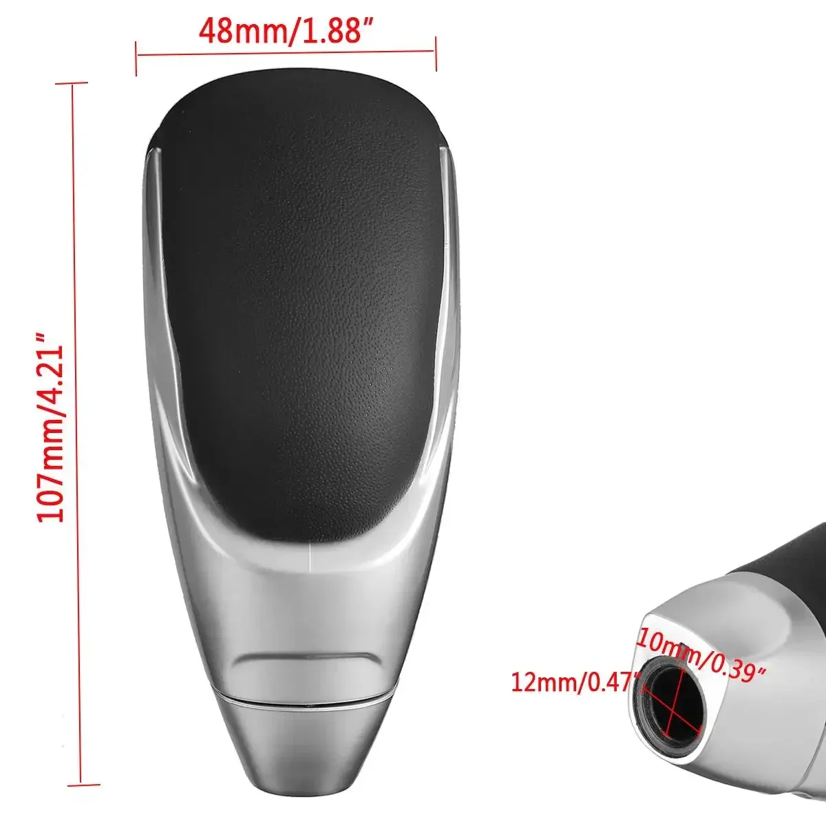 For Mazda 3 5 6 8 MX-5 CX-5 CX5 CX-7 CX7 CX-9 3 BK Automatic Gearbox Handle Gear Shift Knob PU Leather Shifter Stick Lever