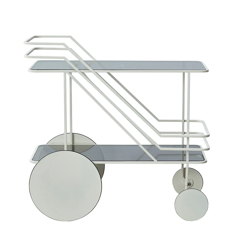 Living room trolley storage rack, floor to floor, household balcony, kitchen mobile storage rack