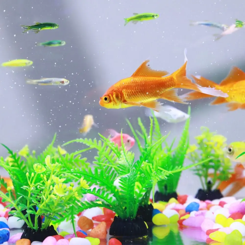 

Artificial Aquarium Decorative Pvc Aquatic Plants Simulation Water Weeds Ornament Fish Tank Grass Flower Decoration Accessories