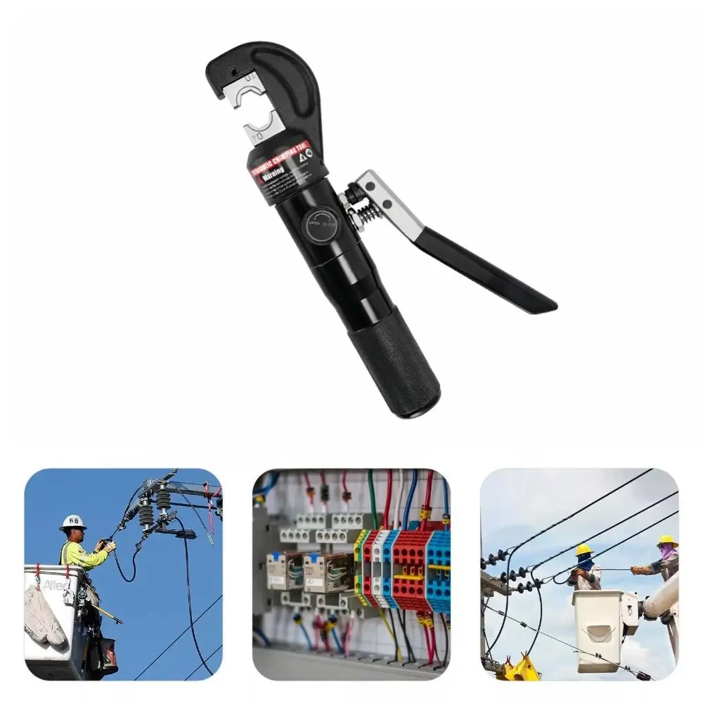 

Prevent Oil Leakage Hydraulic Crimper Terminal Alloy Steel Wire Battery Cable Crimper Ergonomic Handle Tight Crimping