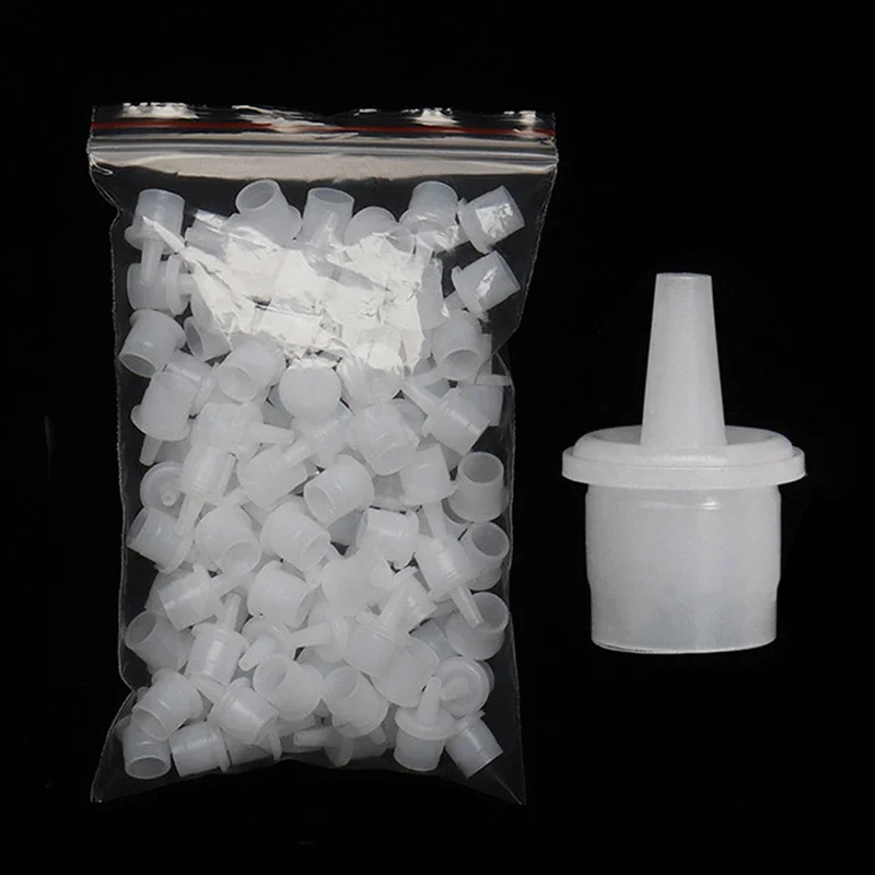 個別まつげエクステンションつけまつげ 20 個まつげツール接着剤ボトルプラグ接着剤カップノズル接着剤ホルダーストッパー