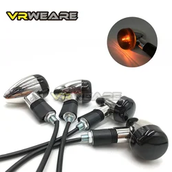 4pcs Motorcycle Turn Signals Lights For Kawasaki Vulcan VN800 900 1500 1600 1700 2000Custom Honda VTX1300 C R S RETRO Turn light