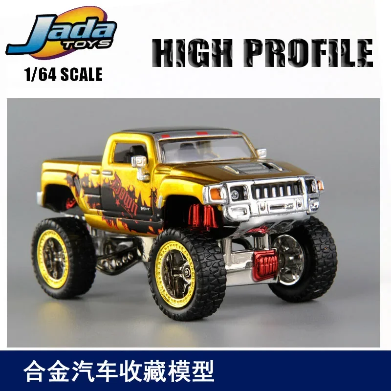 

1:64 Hummer H2 H3T большое колесо внедорожник литая модель автомобиля из металлического сплава коллекционные декоративные подарки для детей