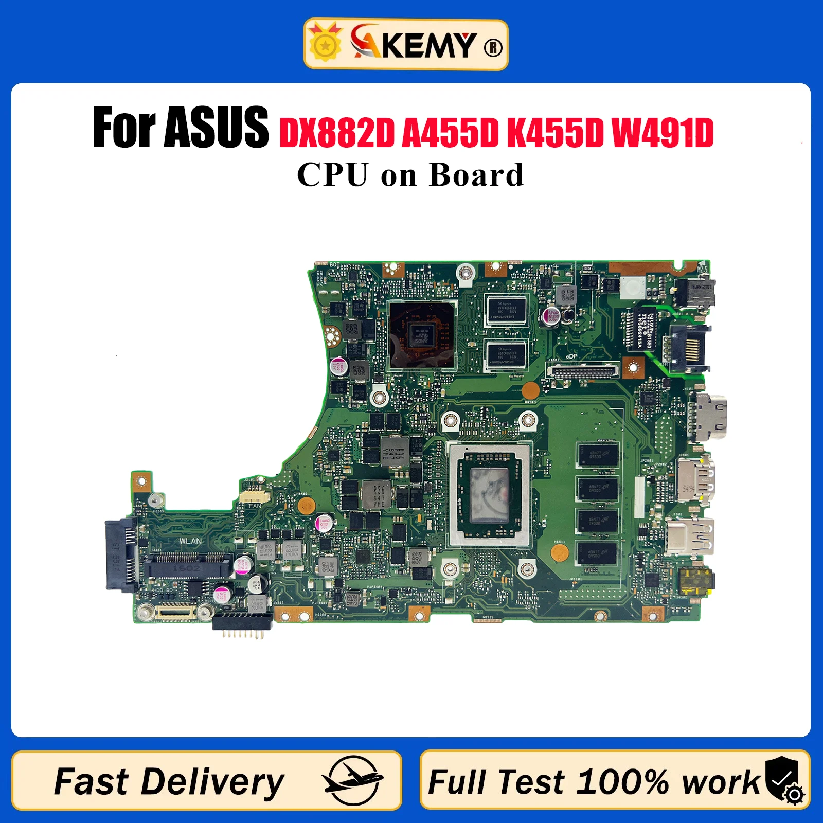 

X455DG Материнская плата для ноутбука ASUS VivoBook X455D DX882D A455D K455D W491D W419D X455DG Материнская плата для ноутбука с процессором, быстрая доставка stk