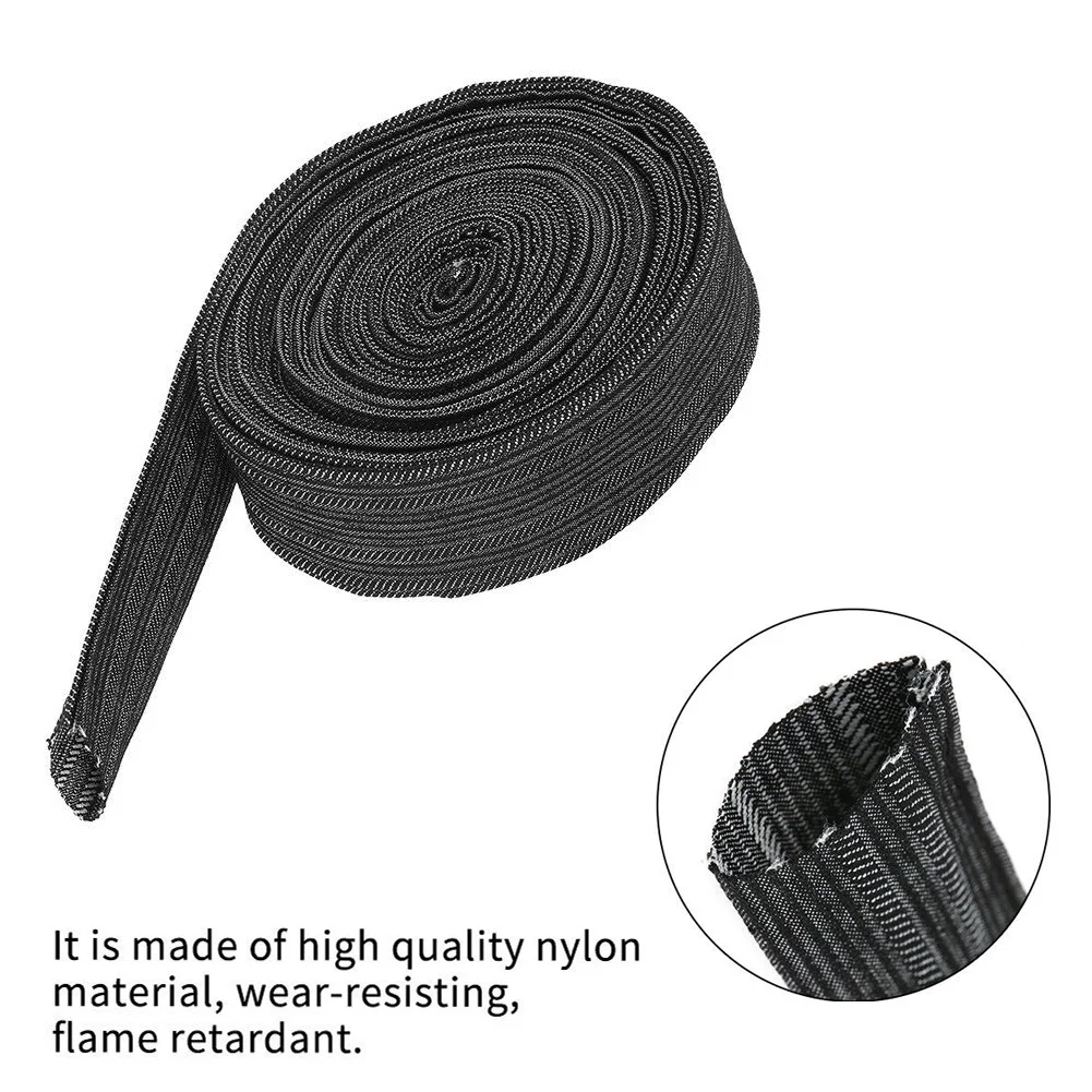Torch Hydraulic 4cmx27cm Black Soldering Equipment Accessories Parts Nylon Protective sleeve Sheath Cable Welding